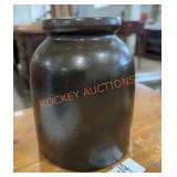 Unusual Antique Stoneware Crock Unusual Antique Stoneware Crock