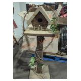 Rustic Standing Birdhouse Decor Rustic Standing Birdhouse Decor