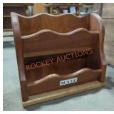 Vintage Wood Mail Holder Vintage Wood Mail Holder