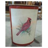 Vintage Cardinal Metal Side Trash Bin Vintage Cardinal Metal Side Trash Bin
