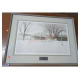 Bradley Shoemaker Lewisburg Bridge Signed Print Bradley Shoemaker Lewisburg Bridge Signed Print