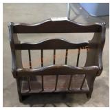 Vintage Wooden Magazine Holder Vintage Wooden Magazine Holder