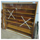 Large Wood Display Cabinet Large Wood Display Cabinet