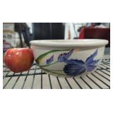 North Pole Stoneware Bowl with Blue Iris North Pole Stoneware Bowl with Blue Iris