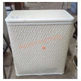 Vintage White Laundry Hamper Vintage White Laundry Hamper