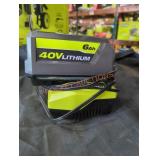 Ryobi 40v 6 ah battery and charger