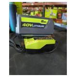 Ryobi 40v 8 ah battery and charger