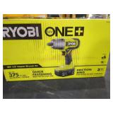 Ryobi 18v 1/2" Impact Wrench Kit