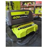 Ryobi 40v 6 ah battery and charger