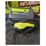 Ryobi 40v 6 ah battery and charger