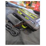 Ryobi 40v 2 ah battery and charger