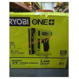 Ryobi 18v crown stapler