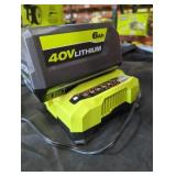 Ryobi 40v 6 ah battery and charger