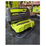 Ryobi 40v 6 ah battery and charger
