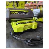 Ryobi 40v 4 ah battery and charger