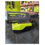 Ryobi 40v 4 ah battery and charger