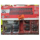 Milwaukee 31 pc drive impact socket packout