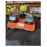 Ridgid 18v dual charger and 4 ah batteries