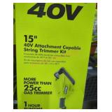 Ryobi 40v attachment capable string trimmer