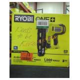 Ryobi 18v straight finish nailer