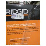 RIDGID 6 Gallon Air Compressor & Brad Nailer