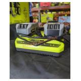 Ryobi 18v dual charger and 4 ah batteries