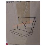 2 beige seat and back cushions