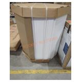 White Wall Diagonal Corner Cabinet