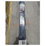 9ft Auto Tilt Scalloped Umbrella, Black/White