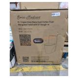 One-Piece Dual Vortex Flush Elongated Toilet