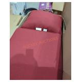 Box of outdoor red cushions