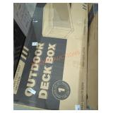 Outdoor deck box