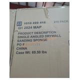 1 case of 210 single angled drywall sanding