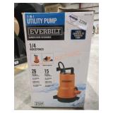 Everbilt 1/4 HP 2-In-1 Utility Pump