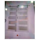 60" x 84" bypass double sliding barn door hardware