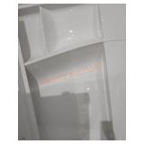White Shower stall 62"L ï¿½ 60"H ï¿½ 3"D
