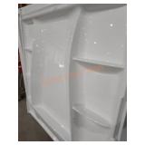 White Shower stall 62"L ï¿½ 60"H ï¿½ 3"D