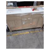 2 Sink white top vanity 60"L ï¿½ 34.5"H ï¿½ 19"D