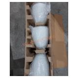 Hampton bay 3-light fixture, opal white glass