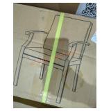 Iron vertical pipe back dining chair