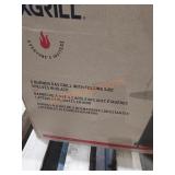 2 burner gas grill with folding side