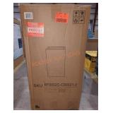 28" Tall Square Weathered Concrete Outdoor Planter