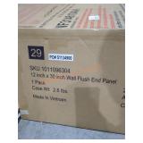 12" x 30" Wall Flush End Panel