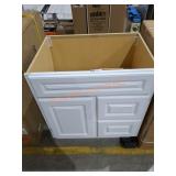 30" x 22" x 34" Vanity NO TOP, DAMAGED