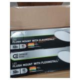 2 32in Led flush mount with flexinstall