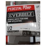 Everbilt Pedestal pump w/ 1/2 horsepower