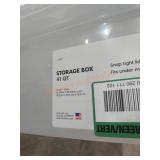 41QT clear storage box