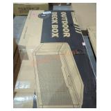 Outdoor deck box
