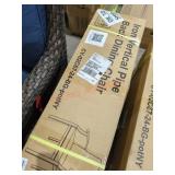 Iron Vertical Pipe Back Dining Chair