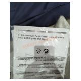 patio offset umbrella with solar led lights and